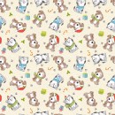 Festive Cats & Dogs Col 101 Cream/Gold Metallic - Due May/June